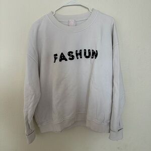 White Fox Boutique Sarah's Day x WFA - White Fashun Sweater - Size Medium